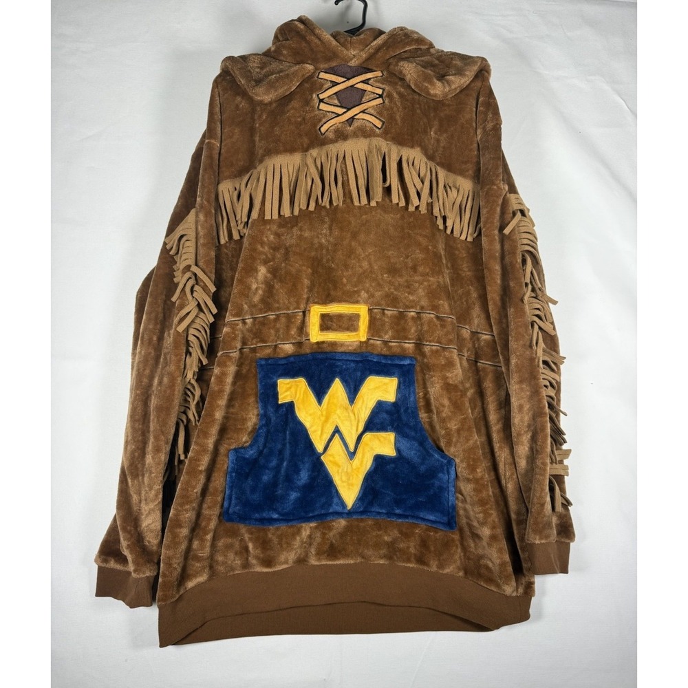 West Virginia Snugible 2 In 1 Plushie Sweatshirt XL Blanket Hoodie Mountaineers - Picture 1 of 8